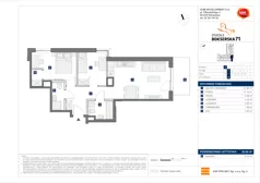 3 pokoje, mieszkanie 58,66 m², piętro 1, oferta nr D/35, Bokserska 71 etap 2.3, Warszawa, Ursynów, Wyczółki, ul. Bokserska