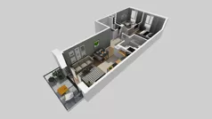 3 pokoje, mieszkanie 56,30 m², piętro 1, oferta nr D/68, Bokserska 71 etap 2.3, Warszawa, Ursynów, Wyczółki, ul. Bokserska