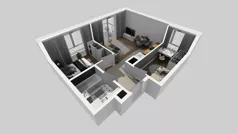 3 pokoje, mieszkanie 45,39 m², piętro 4, oferta nr D/82, Bokserska 71 etap 2.3, Warszawa, Ursynów, Wyczółki, ul. Bokserska