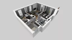 3 pokoje, mieszkanie 53,38 m², parter, oferta nr E/33, Bokserska 71 etap 2.3, Warszawa, Ursynów, Wyczółki, ul. Bokserska