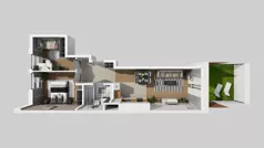 3 pokoje, mieszkanie 57,80 m², parter, oferta nr E/35, Bokserska 71 etap 2.3, Warszawa, Ursynów, Wyczółki, ul. Bokserska