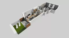 3 pokoje, mieszkanie 57,80 m², parter, oferta nr E/35, Bokserska 71 etap 2.3, Warszawa, Ursynów, Wyczółki, ul. Bokserska