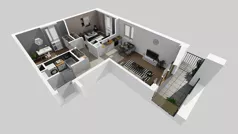 3 pokoje, mieszkanie 57,53 m², piętro 3, oferta nr A/9, Osiedle Wilno 8, Warszawa, Targówek, Elsnerów, ul. Bukowiecka
