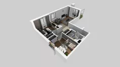 3 pokoje, mieszkanie 57,53 m², piętro 3, oferta nr A/9, Osiedle Wilno 8, Warszawa, Targówek, Elsnerów, ul. Bukowiecka