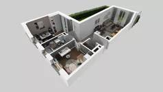 3 pokoje, mieszkanie 56,00 m², parter, oferta nr B/19, Osiedle Wilno 8.1.2, Warszawa, Targówek, Elsnerów, ul. Bukowiecka