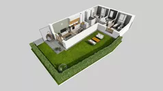 3 pokoje, mieszkanie 56,00 m², parter, oferta nr B/19, Osiedle Wilno 8.1.2, Warszawa, Targówek, Elsnerów, ul. Bukowiecka