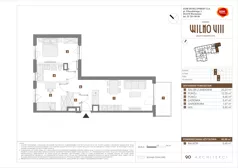 3 pokoje, mieszkanie 56,00 m², piętro 2, oferta nr B/25, Osiedle Wilno 8.1.2, Warszawa, Targówek, Elsnerów, ul. Bukowiecka