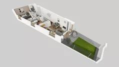 3 pokoje, mieszkanie 56,31 m², parter, oferta nr C/7, Osiedle Wilno 8.1.2, Warszawa, Targówek, Elsnerów, ul. Bukowiecka