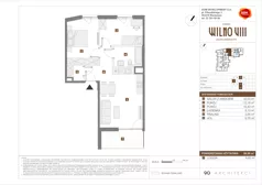 3 pokoje, mieszkanie 58,60 m², piętro 2, oferta nr C/22, Osiedle Wilno 8.1.2, Warszawa, Targówek, Elsnerów, ul. Bukowiecka