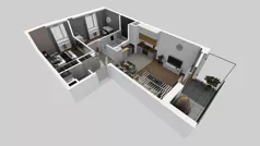 3 pokoje, mieszkanie 58,60 m², piętro 2, oferta nr C/22, Osiedle Wilno 8.1.2, Warszawa, Targówek, Elsnerów, ul. Bukowiecka