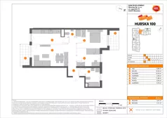 3 pokoje, mieszkanie 66,40 m², piętro 2, oferta nr A/42, Hubska 100 etap 2, Wrocław, Huby, Krzyki, ul. Hubska 100