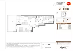 3 pokoje, mieszkanie 59,36 m², parter, oferta nr B/53, Osiedle Wilno 9.2, Warszawa, Targówek, Elsnerów, ul. Rudnicka