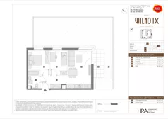 3 pokoje, mieszkanie 50,87 m², piętro 2, oferta nr B/91, Osiedle Wilno 9.2, Warszawa, Targówek, Elsnerów, ul. Rudnicka