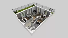 3 pokoje, mieszkanie 56,31 m², parter, oferta nr S/1, Wille Biskupin 2.1, Wrocław, Biskupin-Sępolno-Dąbie-Bartoszowice, Śródmieście, ul. K. Olszewskiego