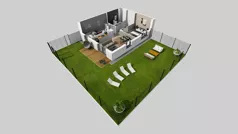 3 pokoje, mieszkanie 56,31 m², parter, oferta nr S/1, Wille Biskupin 2.1, Wrocław, Biskupin-Sępolno-Dąbie-Bartoszowice, Śródmieście, ul. K. Olszewskiego
