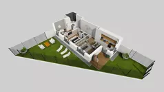3 pokoje, mieszkanie 51,49 m², parter, oferta nr S/2, Wille Biskupin 2.1, Wrocław, Biskupin-Sępolno-Dąbie-Bartoszowice, Śródmieście, ul. K. Olszewskiego