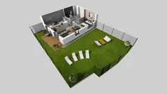 3 pokoje, mieszkanie 55,00 m², piętro 1, oferta nr U/6, Wille Biskupin 2.1, Wrocław, Biskupin-Sępolno-Dąbie-Bartoszowice, Śródmieście, ul. K. Olszewskiego