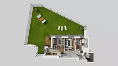 3 pokoje, mieszkanie 51,49 m², parter, oferta nr T/2, Wille Biskupin 2.1, Wrocław, Biskupin-Sępolno-Dąbie-Bartoszowice, Śródmieście, ul. K. Olszewskiego