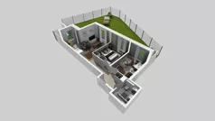 3 pokoje, mieszkanie 51,49 m², parter, oferta nr T/2, Wille Biskupin 2.1, Wrocław, Biskupin-Sępolno-Dąbie-Bartoszowice, Śródmieście, ul. K. Olszewskiego