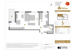 3 pokoje, mieszkanie 51,49 m², piętro 1, oferta nr T/5, Wille Biskupin 2.1, Wrocław, Biskupin-Sępolno-Dąbie-Bartoszowice, Śródmieście, ul. K. Olszewskiego