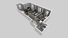 3 pokoje, mieszkanie 51,49 m², piętro 1, oferta nr T/5, Wille Biskupin 2.1, Wrocław, Biskupin-Sępolno-Dąbie-Bartoszowice, Śródmieście, ul. K. Olszewskiego