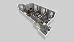 3 pokoje, mieszkanie 51,49 m², piętro 2, oferta nr T/8, Wille Biskupin 2.1, Wrocław, Biskupin-Sępolno-Dąbie-Bartoszowice, Śródmieście, ul. K. Olszewskiego