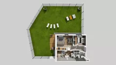 3 pokoje, mieszkanie 55,00 m², parter, oferta nr U/3, Wille Biskupin 2.1, Wrocław, Biskupin-Sępolno-Dąbie-Bartoszowice, Śródmieście, ul. K. Olszewskiego