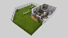 3 pokoje, mieszkanie 55,00 m², parter, oferta nr U/3, Wille Biskupin 2.1, Wrocław, Biskupin-Sępolno-Dąbie-Bartoszowice, Śródmieście, ul. K. Olszewskiego