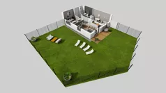 3 pokoje, mieszkanie 55,00 m², parter, oferta nr U/3, Wille Biskupin 2.1, Wrocław, Biskupin-Sępolno-Dąbie-Bartoszowice, Śródmieście, ul. K. Olszewskiego