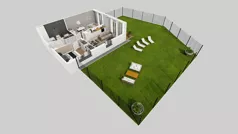 3 pokoje, mieszkanie 55,00 m², parter, oferta nr U/3, Wille Biskupin 2.1, Wrocław, Biskupin-Sępolno-Dąbie-Bartoszowice, Śródmieście, ul. K. Olszewskiego