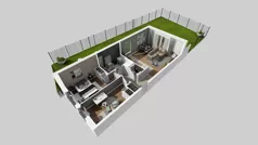 3 pokoje, mieszkanie 62,18 m², piętro 1, oferta nr W/4, Wille Biskupin 2.1, Wrocław, Biskupin-Sępolno-Dąbie-Bartoszowice, Śródmieście, ul. K. Olszewskiego