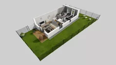 3 pokoje, mieszkanie 62,18 m², piętro 1, oferta nr W/4, Wille Biskupin 2.1, Wrocław, Biskupin-Sępolno-Dąbie-Bartoszowice, Śródmieście, ul. K. Olszewskiego