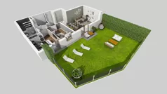 3 pokoje, mieszkanie 58,90 m², parter, oferta nr A/3, Apartamenty Kamieńskiego, Wrocław, Karłowice-Różanka, ul. Kamieńskiego 53a