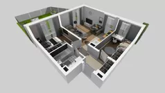 3 pokoje, mieszkanie 53,56 m², piętro 2, oferta nr A/25, Apartamenty Kamieńskiego, Wrocław, Karłowice-Różanka, ul. Kamieńskiego 53a
