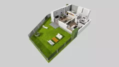 3 pokoje, mieszkanie 53,56 m², piętro 2, oferta nr A/25, Apartamenty Kamieńskiego, Wrocław, Karłowice-Różanka, ul. Kamieńskiego 53a