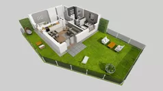 3 pokoje, mieszkanie 53,56 m², piętro 2, oferta nr A/25, Apartamenty Kamieńskiego, Wrocław, Karłowice-Różanka, ul. Kamieńskiego 53a
