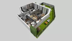 3 pokoje, mieszkanie 53,56 m², piętro 2, oferta nr A/25, Apartamenty Kamieńskiego, Wrocław, Karłowice-Różanka, ul. Kamieńskiego 53a