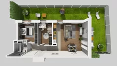 3 pokoje, mieszkanie 60,78 m², parter, oferta nr B/15, Apartamenty Kamieńskiego, Wrocław, Karłowice-Różanka, ul. Kamieńskiego 53a