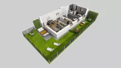 3 pokoje, mieszkanie 60,78 m², parter, oferta nr B/15, Apartamenty Kamieńskiego, Wrocław, Karłowice-Różanka, ul. Kamieńskiego 53a