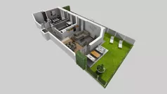 3 pokoje, mieszkanie 60,78 m², parter, oferta nr B/15, Apartamenty Kamieńskiego, Wrocław, Karłowice-Różanka, ul. Kamieńskiego 53a