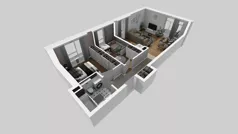 3 pokoje, mieszkanie 60,78 m², piętro 1, oferta nr B/19, Apartamenty Kamieńskiego, Wrocław, Karłowice-Różanka, ul. Kamieńskiego 53a