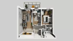 3 pokoje, mieszkanie 57,99 m², piętro 3, oferta nr B/31, Apartamenty Kamieńskiego, Wrocław, Karłowice-Różanka, ul. Kamieńskiego 53a