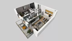 3 pokoje, mieszkanie 57,99 m², piętro 3, oferta nr B/31, Apartamenty Kamieńskiego, Wrocław, Karłowice-Różanka, ul. Kamieńskiego 53a