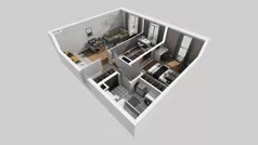 3 pokoje, mieszkanie 57,99 m², piętro 3, oferta nr B/31, Apartamenty Kamieńskiego, Wrocław, Karłowice-Różanka, ul. Kamieńskiego 53a