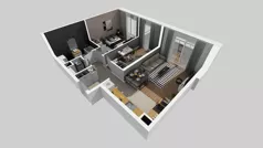 3 pokoje, mieszkanie 58,33 m², piętro 1, oferta nr X/5, Wille Biskupin 2.2, Wrocław, Biskupin-Sępolno-Dąbie-Bartoszowice, Śródmieście, ul. Karola Olszewskiego