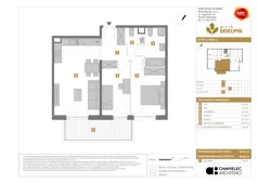 3 pokoje, mieszkanie 58,33 m², piętro 2, oferta nr X/8, Wille Biskupin 2.2, Wrocław, Biskupin-Sępolno-Dąbie-Bartoszowice, Śródmieście, ul. Karola Olszewskiego