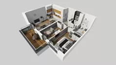 3 pokoje, mieszkanie 58,33 m², piętro 2, oferta nr X/8, Wille Biskupin 2.2, Wrocław, Biskupin-Sępolno-Dąbie-Bartoszowice, Śródmieście, ul. Karola Olszewskiego