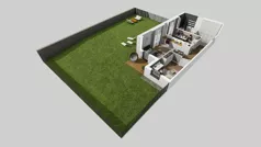 3 pokoje, mieszkanie 57,39 m², piętro 1, oferta nr Y/5, Wille Biskupin 2.2, Wrocław, Biskupin-Sępolno-Dąbie-Bartoszowice, Śródmieście, ul. Karola Olszewskiego