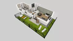 3 pokoje, mieszkanie 63,65 m², parter, oferta nr A/1, Apartamenty nad Oławką, Wrocław, Przedmieście Oławskie, Krzyki, ul. Krakowska 98
