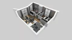 3 pokoje, mieszkanie 44,72 m², piętro 1, oferta nr B/7, Osiedle przy Wielickiej etap 1.2, Kraków, Bieżanów-Prokocim, ul. M. Orwid